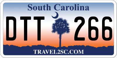 SC license plate DTT266