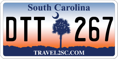 SC license plate DTT267