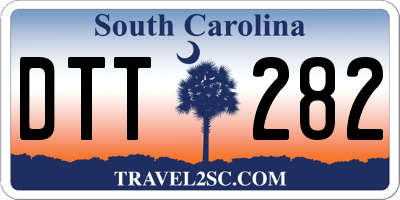 SC license plate DTT282