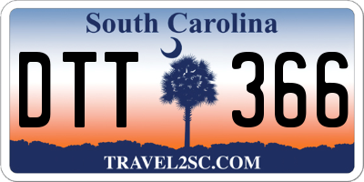 SC license plate DTT366