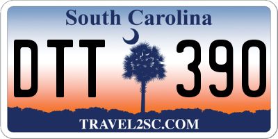 SC license plate DTT390