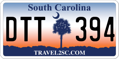 SC license plate DTT394