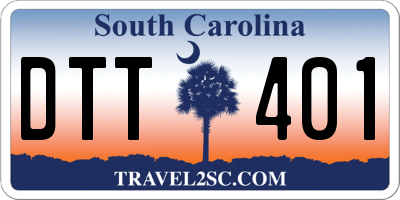 SC license plate DTT401