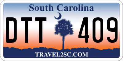 SC license plate DTT409