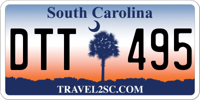 SC license plate DTT495