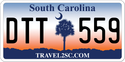 SC license plate DTT559