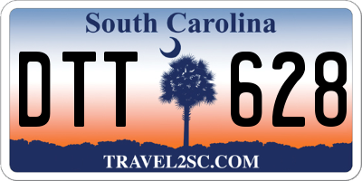 SC license plate DTT628