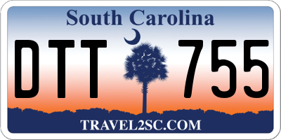 SC license plate DTT755