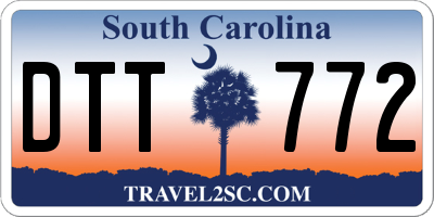 SC license plate DTT772