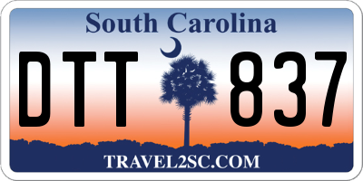 SC license plate DTT837
