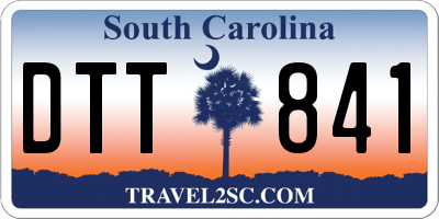 SC license plate DTT841