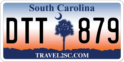 SC license plate DTT879