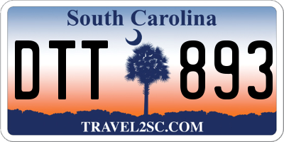 SC license plate DTT893
