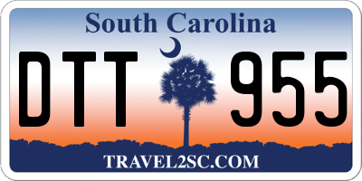 SC license plate DTT955