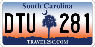 SC license plate DTU281