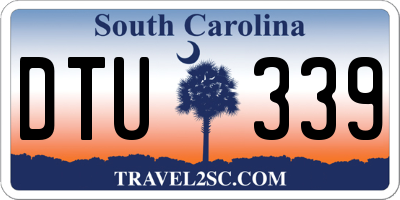 SC license plate DTU339