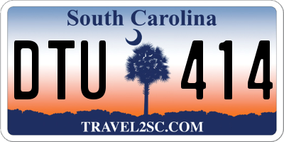 SC license plate DTU414