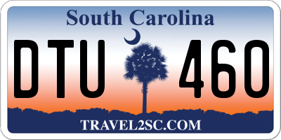 SC license plate DTU460