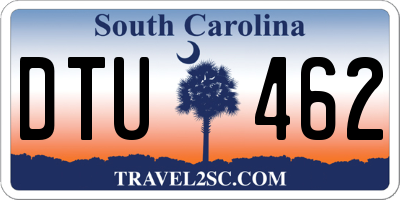 SC license plate DTU462