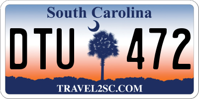 SC license plate DTU472