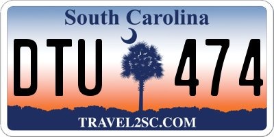 SC license plate DTU474