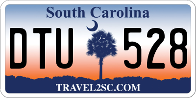 SC license plate DTU528