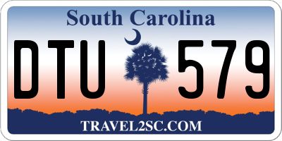 SC license plate DTU579