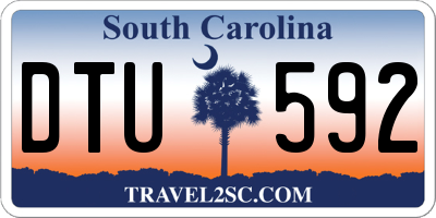 SC license plate DTU592