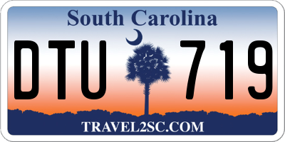 SC license plate DTU719
