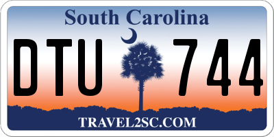 SC license plate DTU744