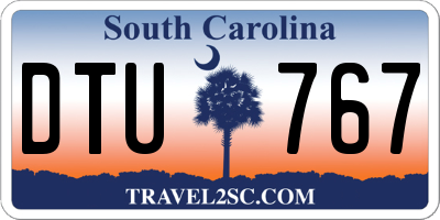 SC license plate DTU767