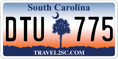 SC license plate DTU775