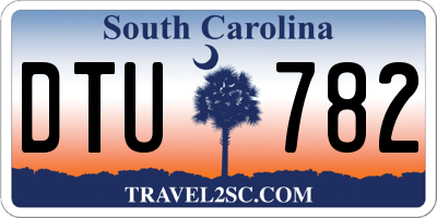 SC license plate DTU782