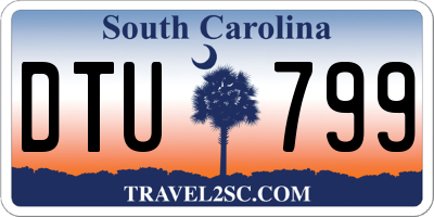 SC license plate DTU799