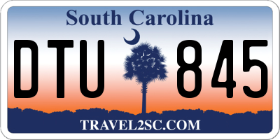 SC license plate DTU845