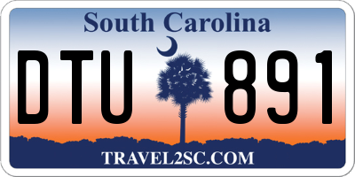 SC license plate DTU891