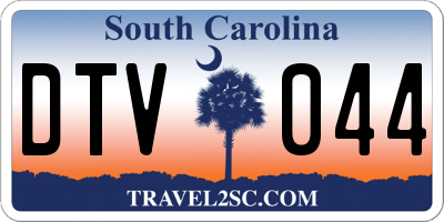 SC license plate DTV044