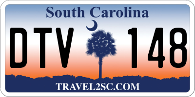 SC license plate DTV148