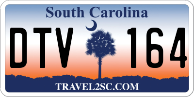 SC license plate DTV164