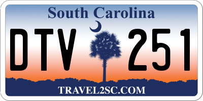 SC license plate DTV251