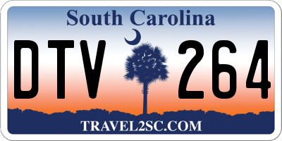 SC license plate DTV264