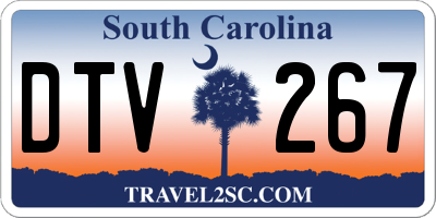 SC license plate DTV267