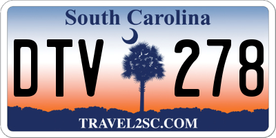 SC license plate DTV278