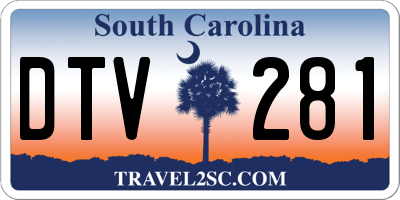 SC license plate DTV281