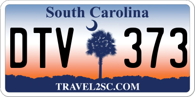 SC license plate DTV373