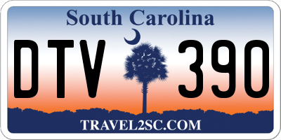SC license plate DTV390