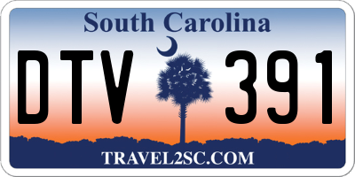 SC license plate DTV391