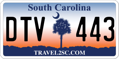 SC license plate DTV443
