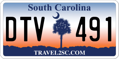 SC license plate DTV491