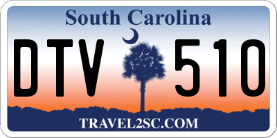 SC license plate DTV510